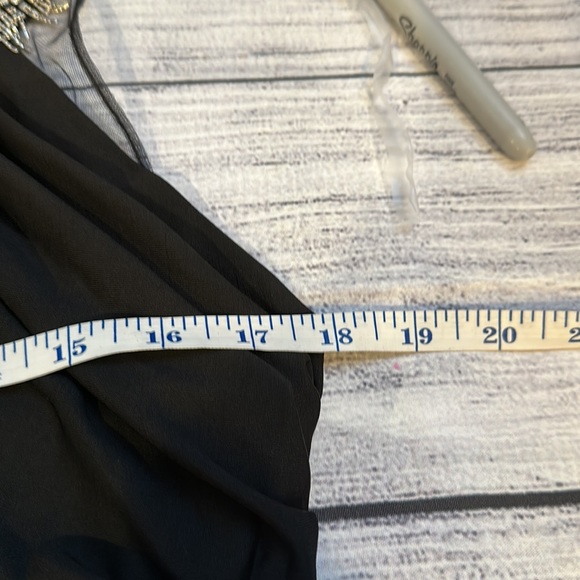 JIKI Monte Carlo Creations Made in France Black Gown w/Swarovski Crystals Sz 42 - Picture 11 of 14